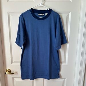 Caribbean Joe Blue Men’s Short Sleeve Tee Shirt Size M 100% Cotton